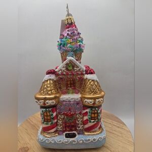 NWT Christopher Radko Sweetest Castle Around Ornament Gingerbread 2019